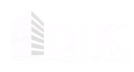 Logo mit stilisiertem Gebäude und dem Schriftzug 'DIK Deutsche Immobilien Konzepte'.