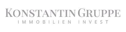 Logo der Konstantin Gruppe mit dem Untertitel Immobilien Invest.