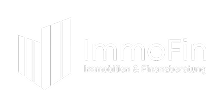 Logo von ImmoFin mit grafischem Haus-Symbol und dem Text Immobilien & Finanzberatung.