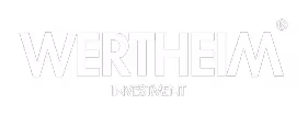WERTHEIM Investment Logo auf schwarzem Hintergrund.