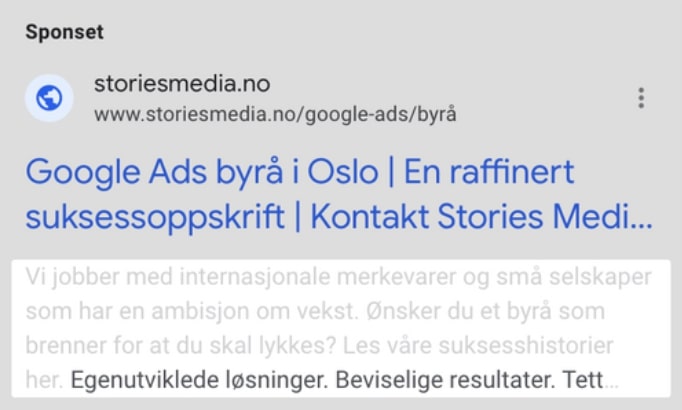 google-ads-tekstannonse-med-infomeldinger