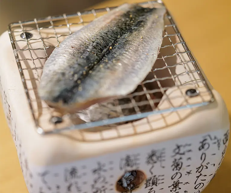 Poisson sur un grill