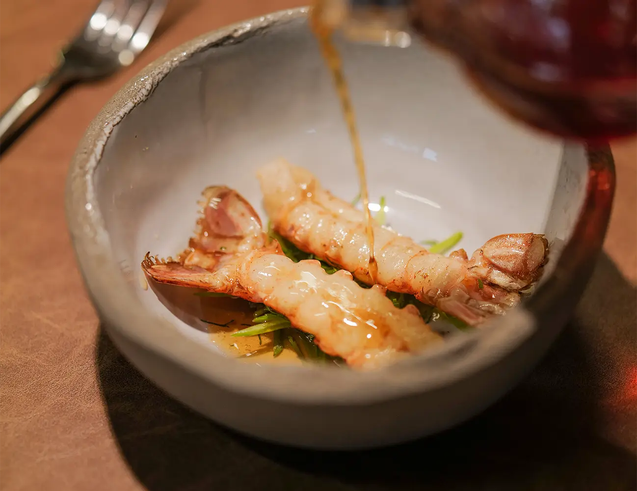 Queues de langoustines cuisinées