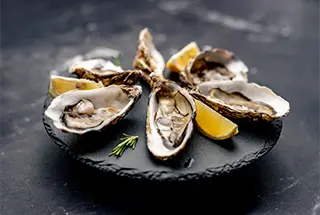 Assiette de 6 Huitre