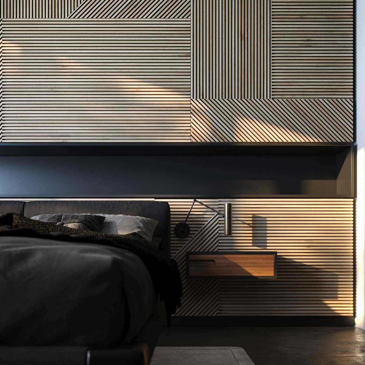 Dyha 4design na nábytku v spálni