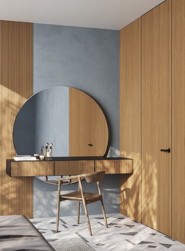 3D drevené panely 4Design – dizajnová stena a skriňa v interiéri