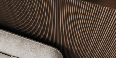 Detail lamelového obkladu 4Design – povrch a textura