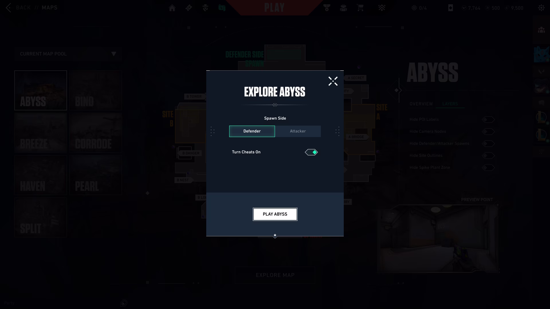 Display of explore the map modal