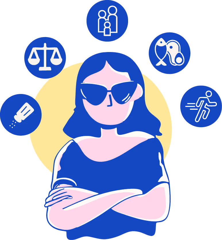 Illustration représentant la néphroprotection et comportement alimentaire