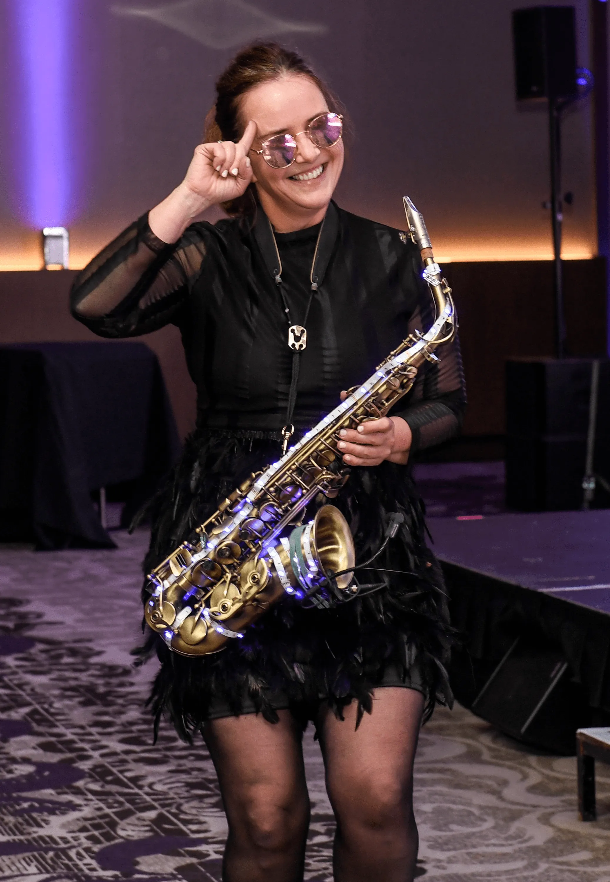 Liz Greenwood Sax Player