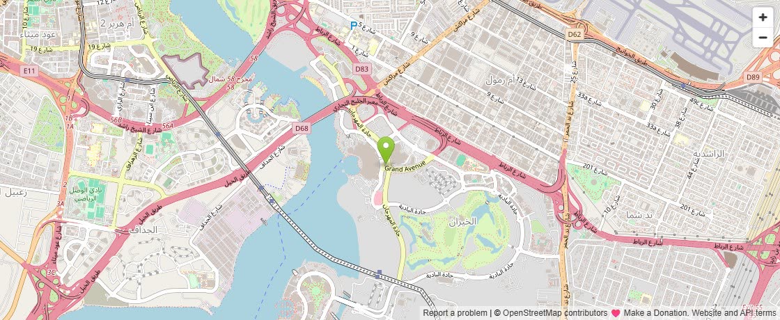 Map showing Beyond Dome at Dubai Festival City Mall, Festival Bay