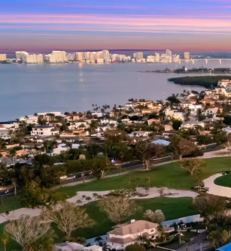 Country Club Shores Longboat Key waterfront homes and canals