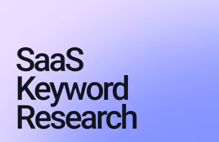 SaaS Keyword Research