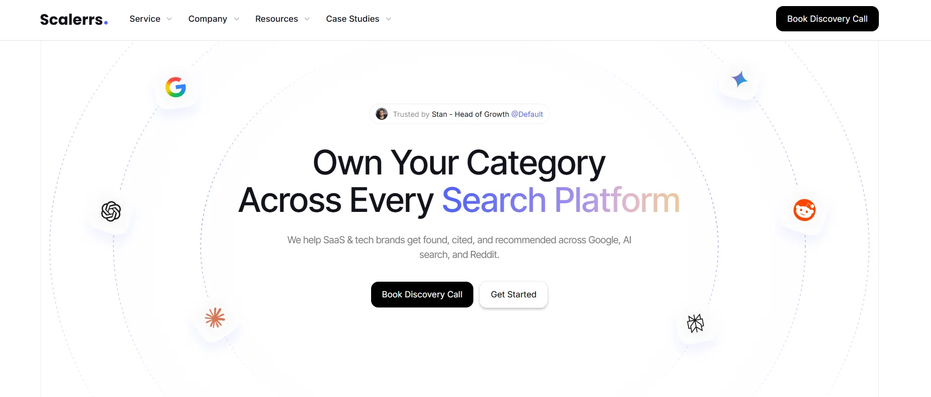 Scalerrs homepage