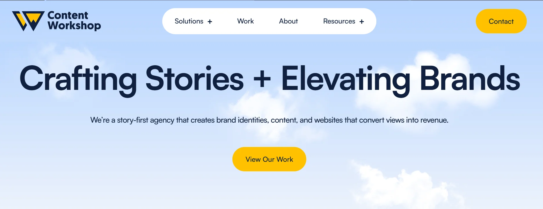 Content Workshop homepage