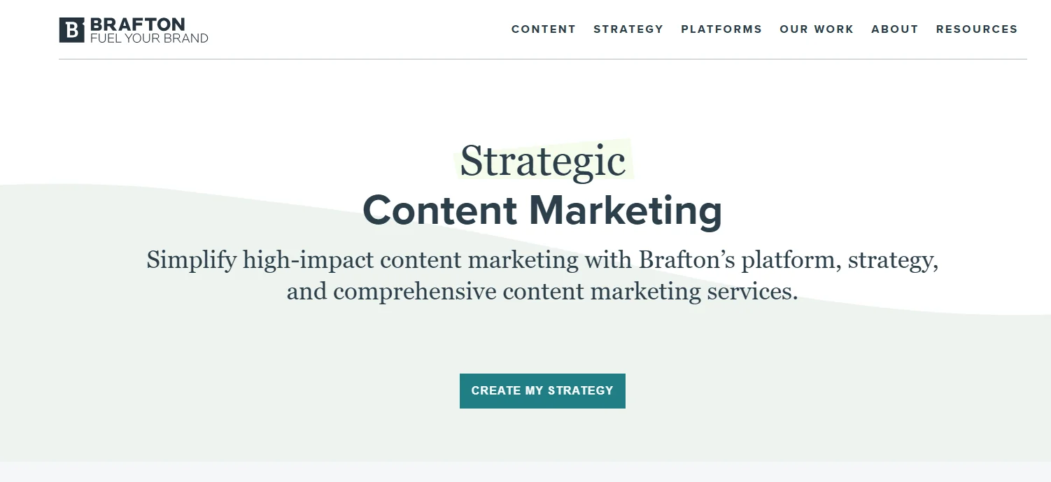 Brafton homepage