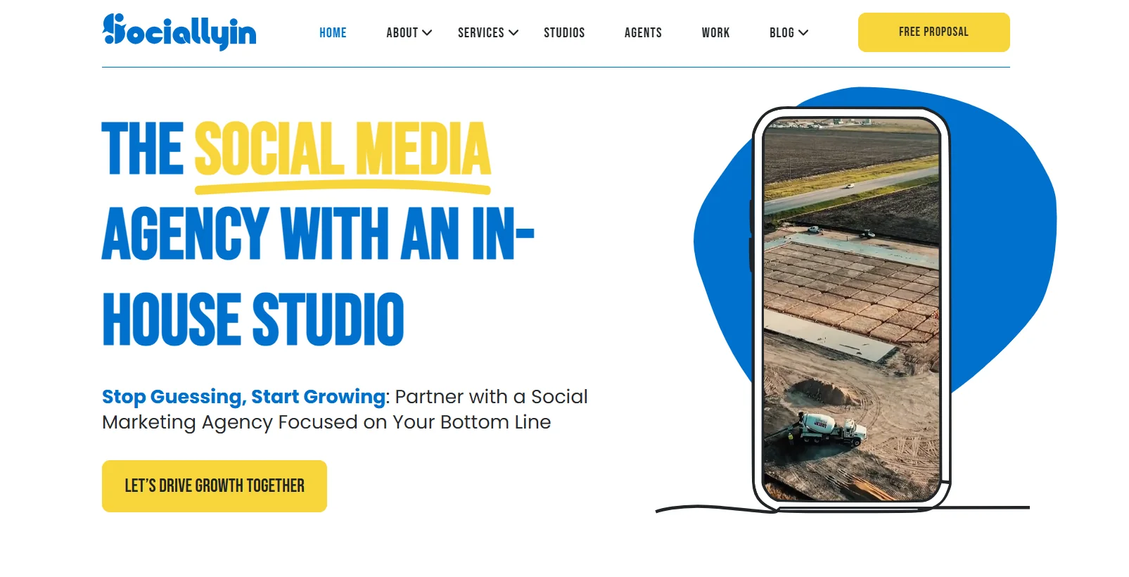 Sociallyin homepage