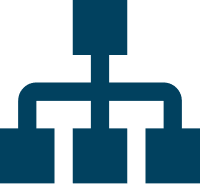 Ikon av et flytdiagram