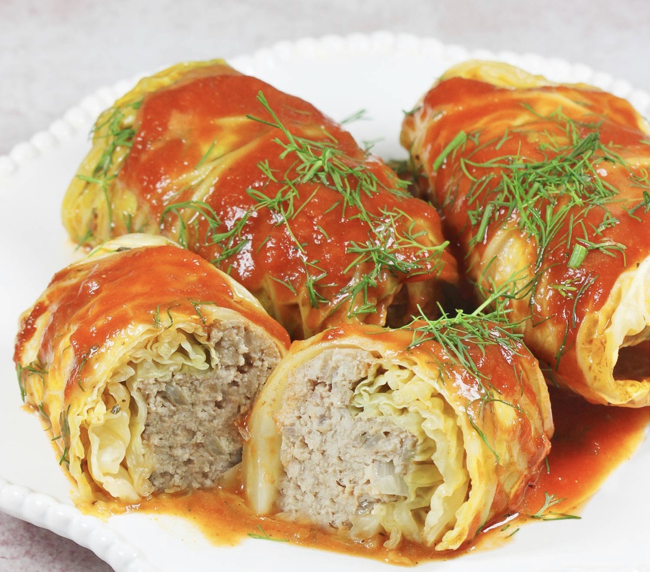 Polish golabki - cabbage rolls