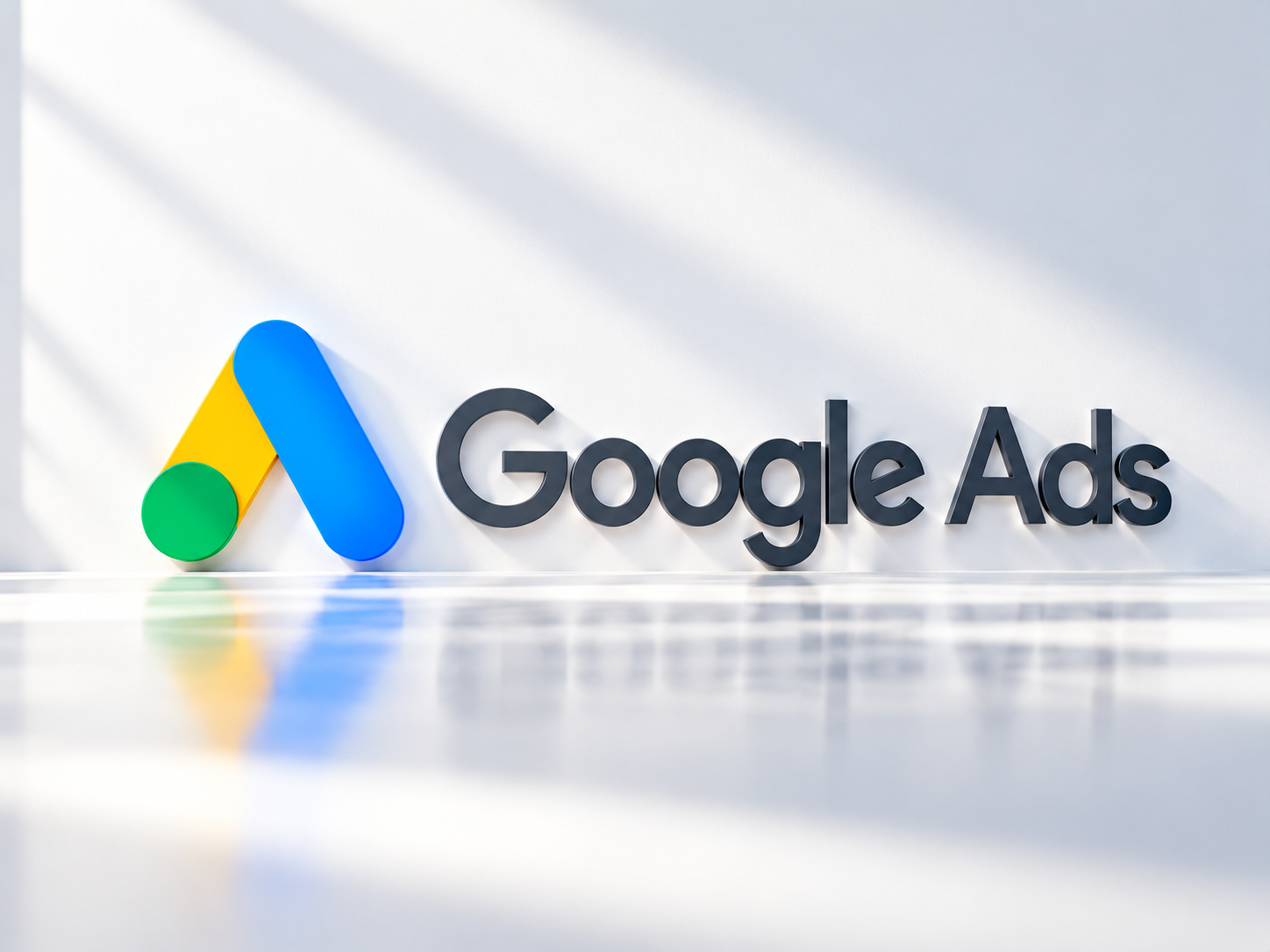 Logo Google Ads su sfondo luminoso