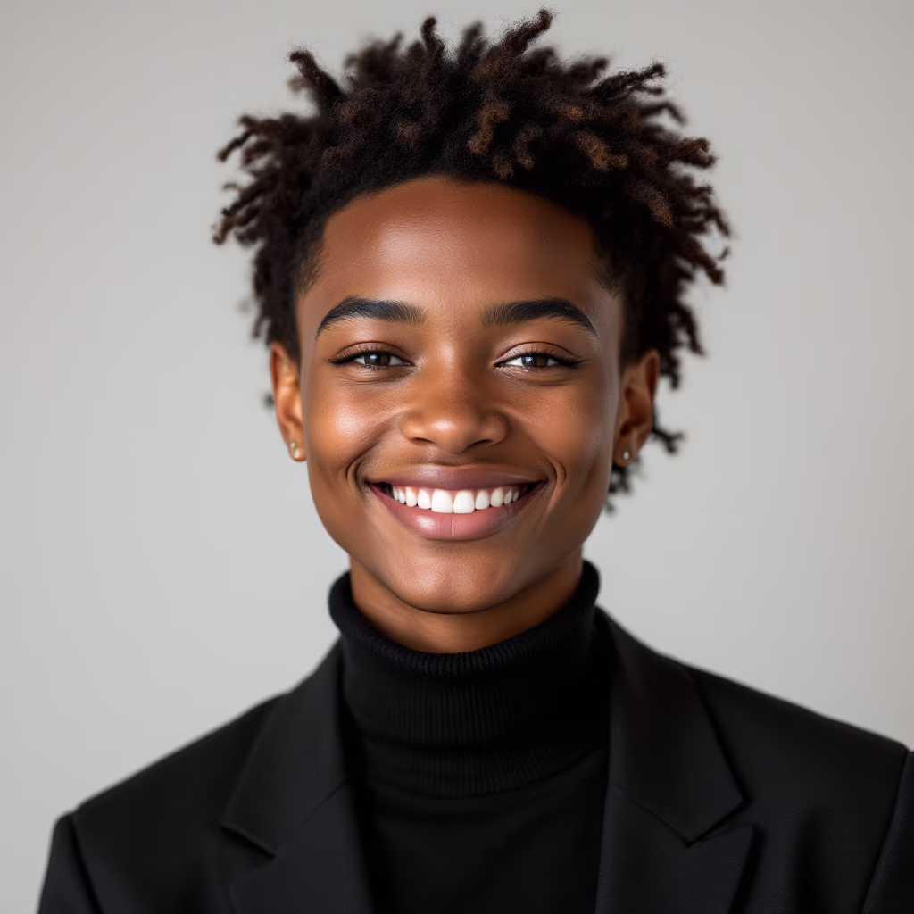 customer giving a testimonial for an ai biotech company [headshot]