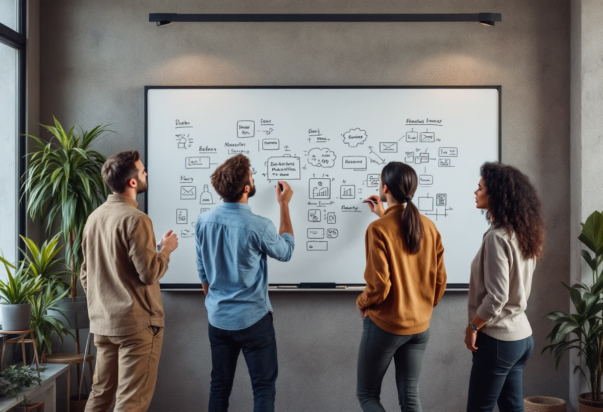 image of content management strategy session