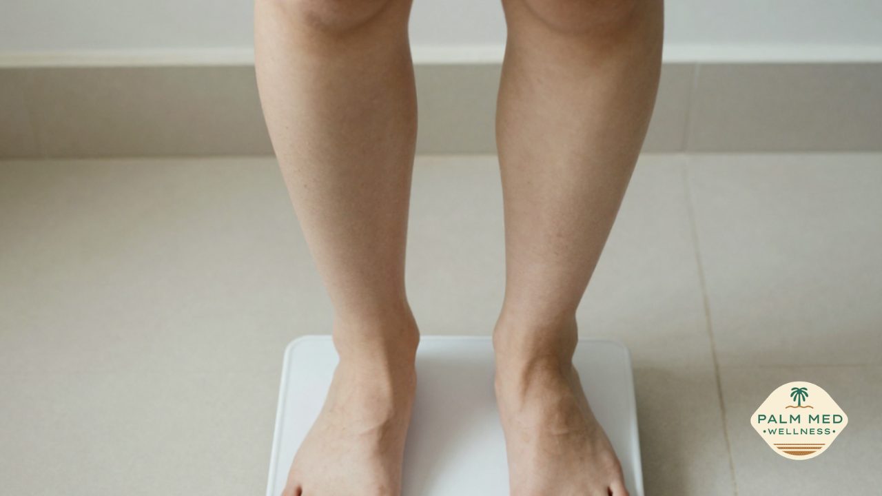 Woman considering her weight loss plateau after taking GLP-1 medication