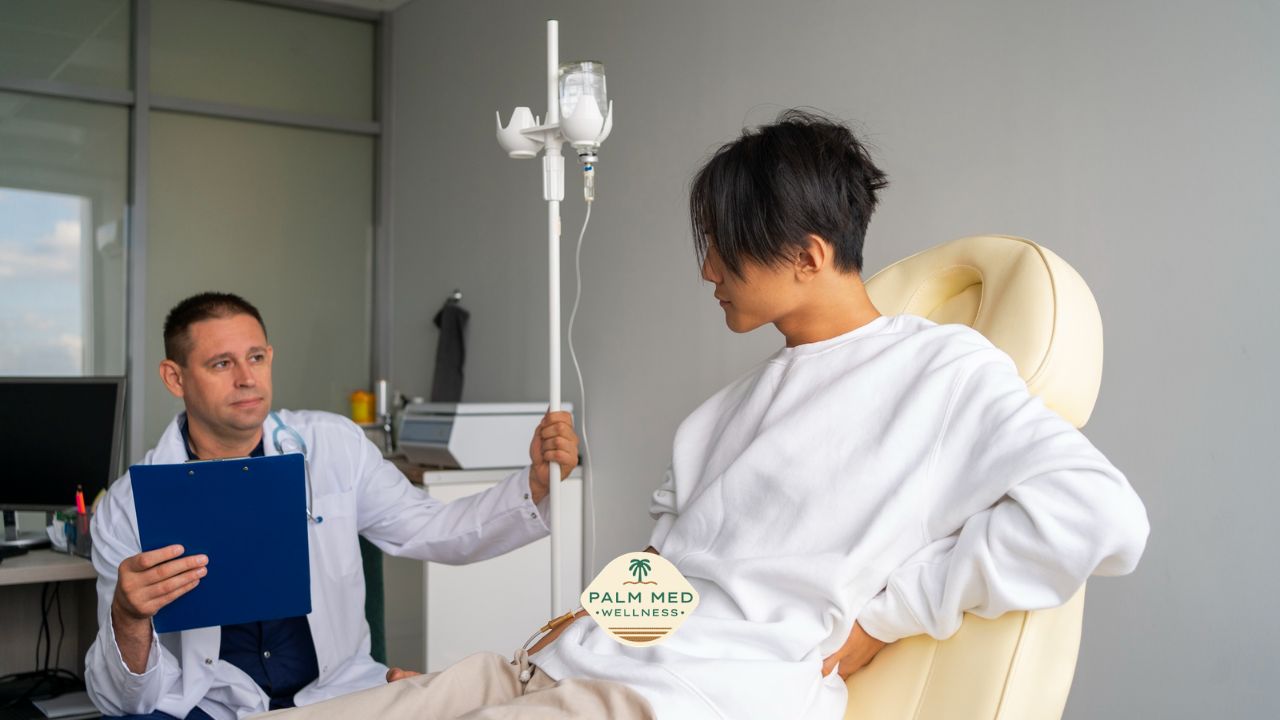 IV therapy pricing consultation at Palm Med Wellness in Palm Beach Gardens