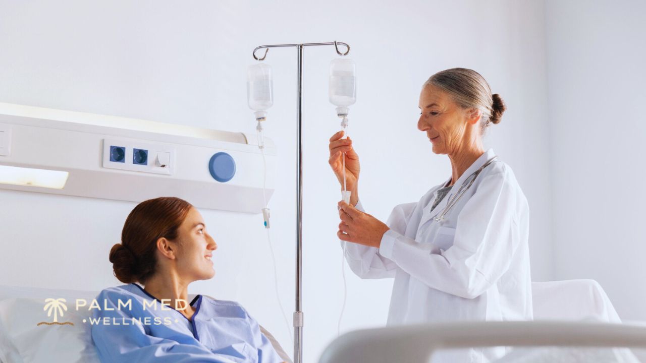 IV therapy treatment schedule at Palm Med Wellness in Palm Beach Gardens