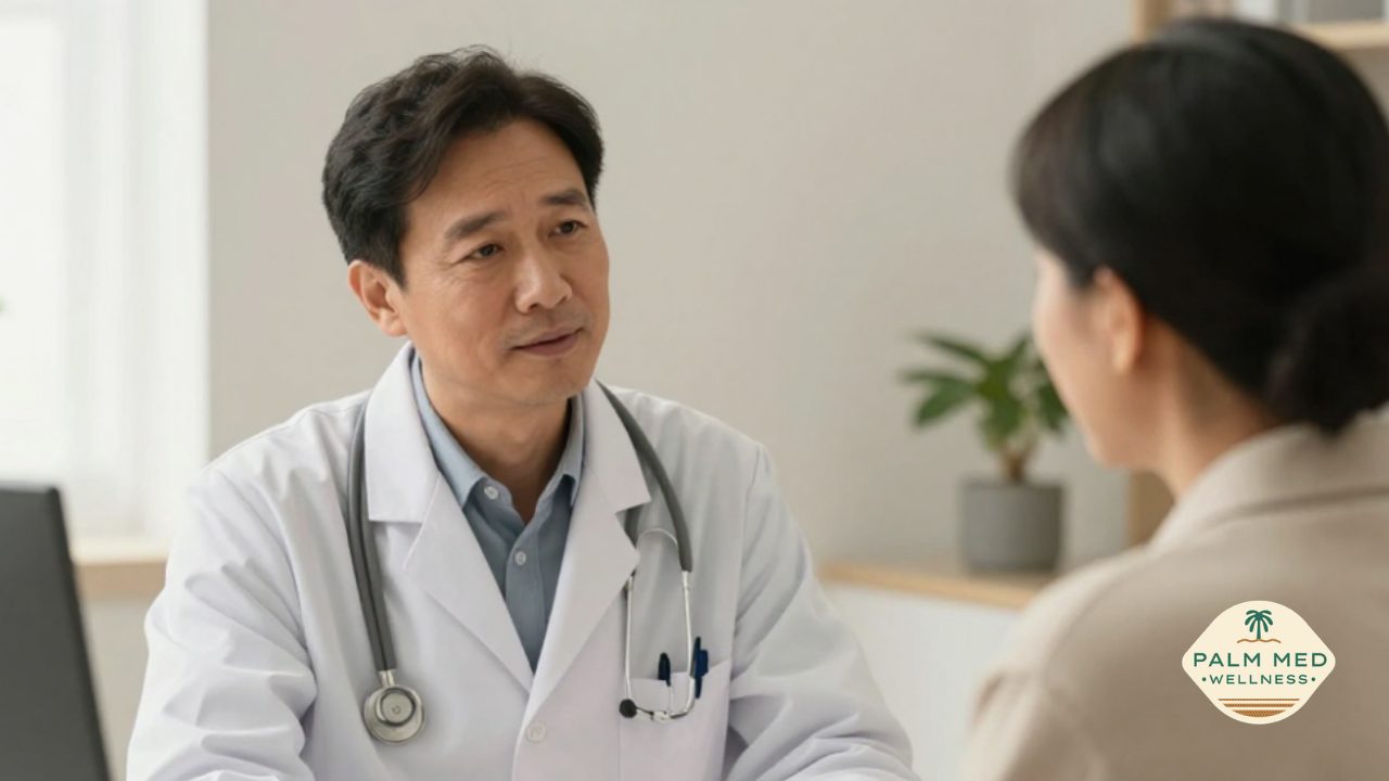 Physician reviewing a personalized weight loss treatment plan with a patient