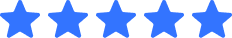 Five blue stars in a horizontal row.