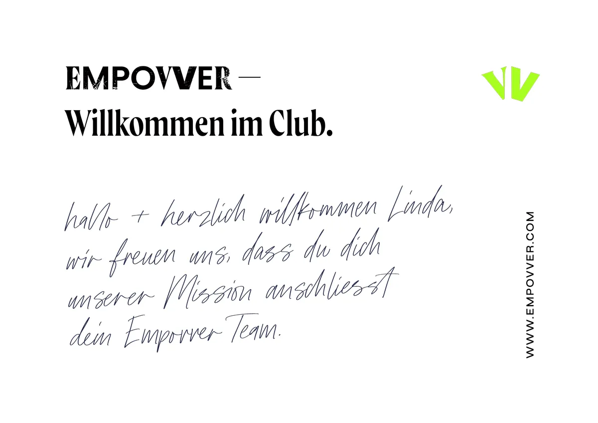Postkarte Rückseite von EMPOVVER
