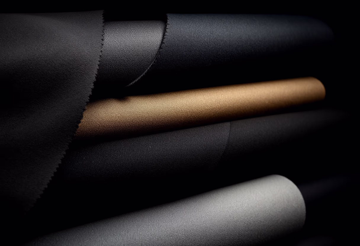 [background image] image of fabric rolls on shelves (for a tailors & alteration shop)