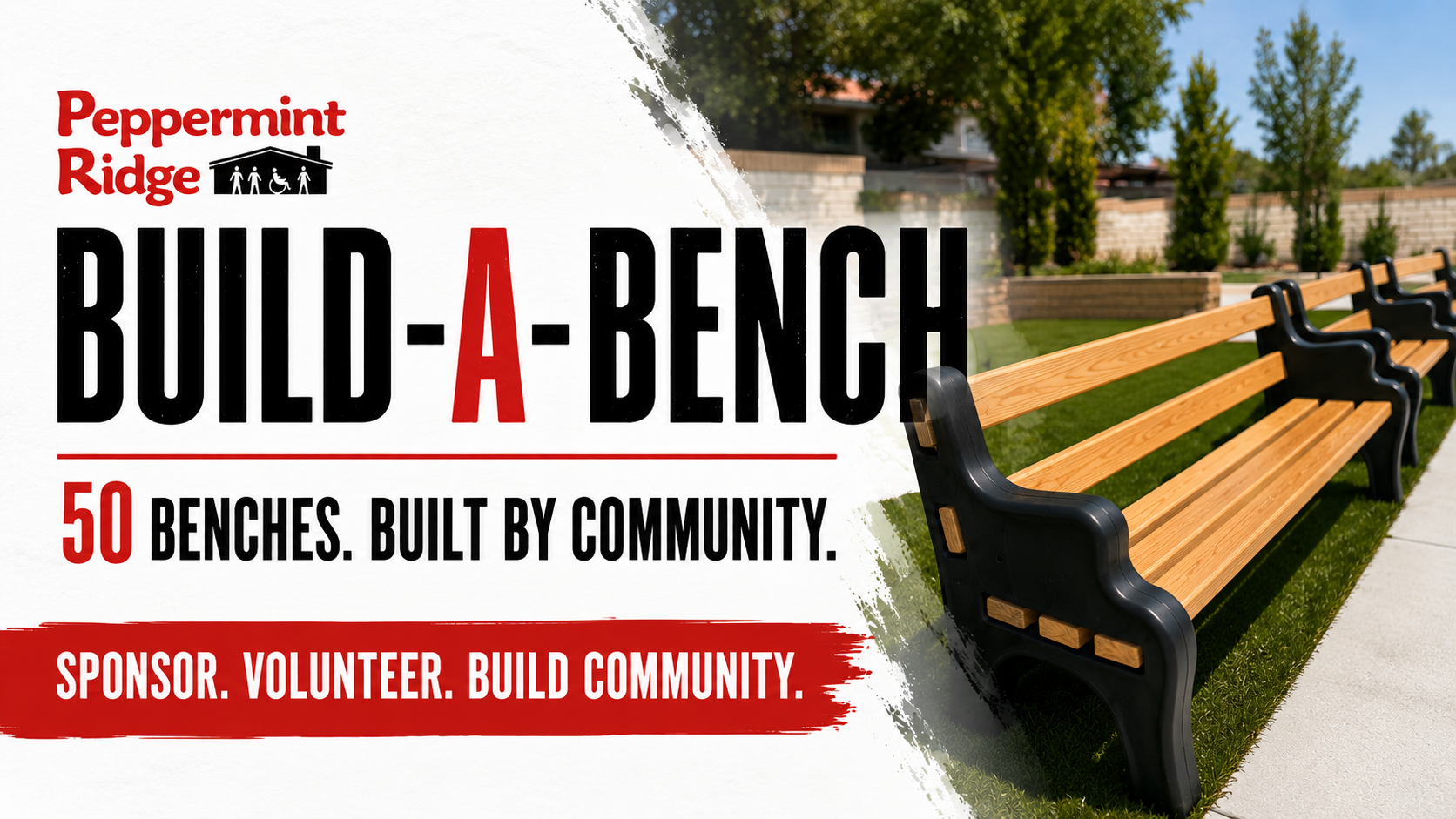 Peppermint Ridge Build-A-Bench Campaign