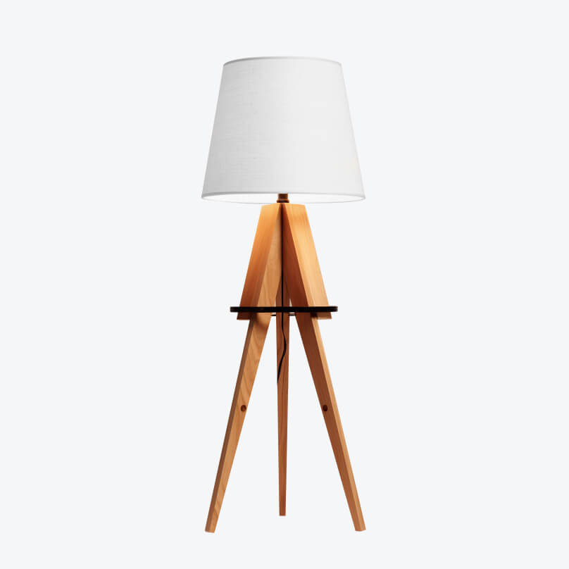Wooden lamp