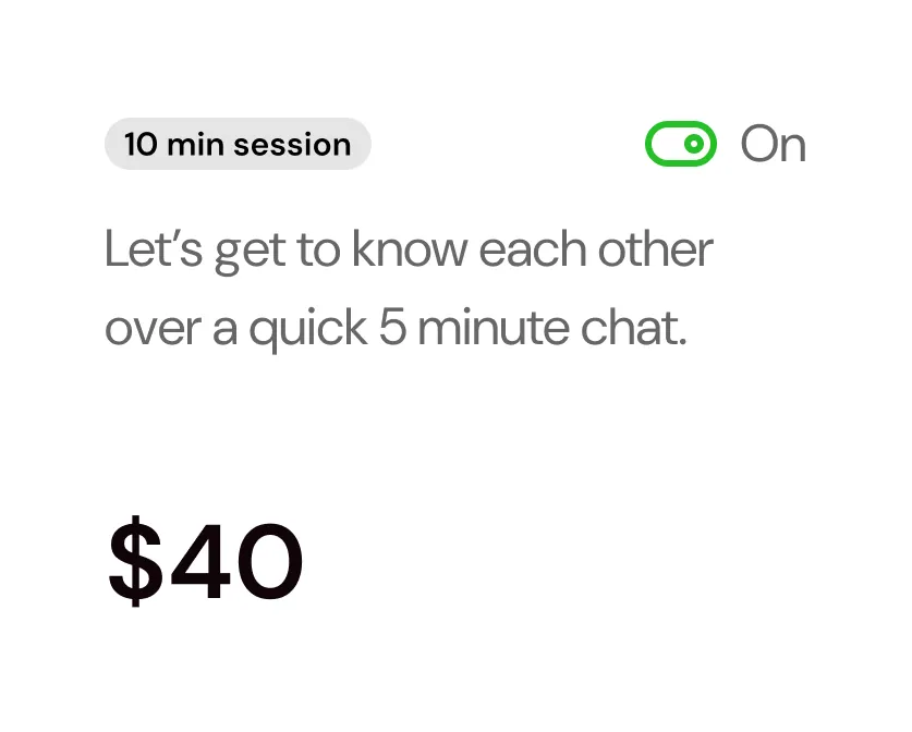 A text message that reads, let's get to know each other over a.