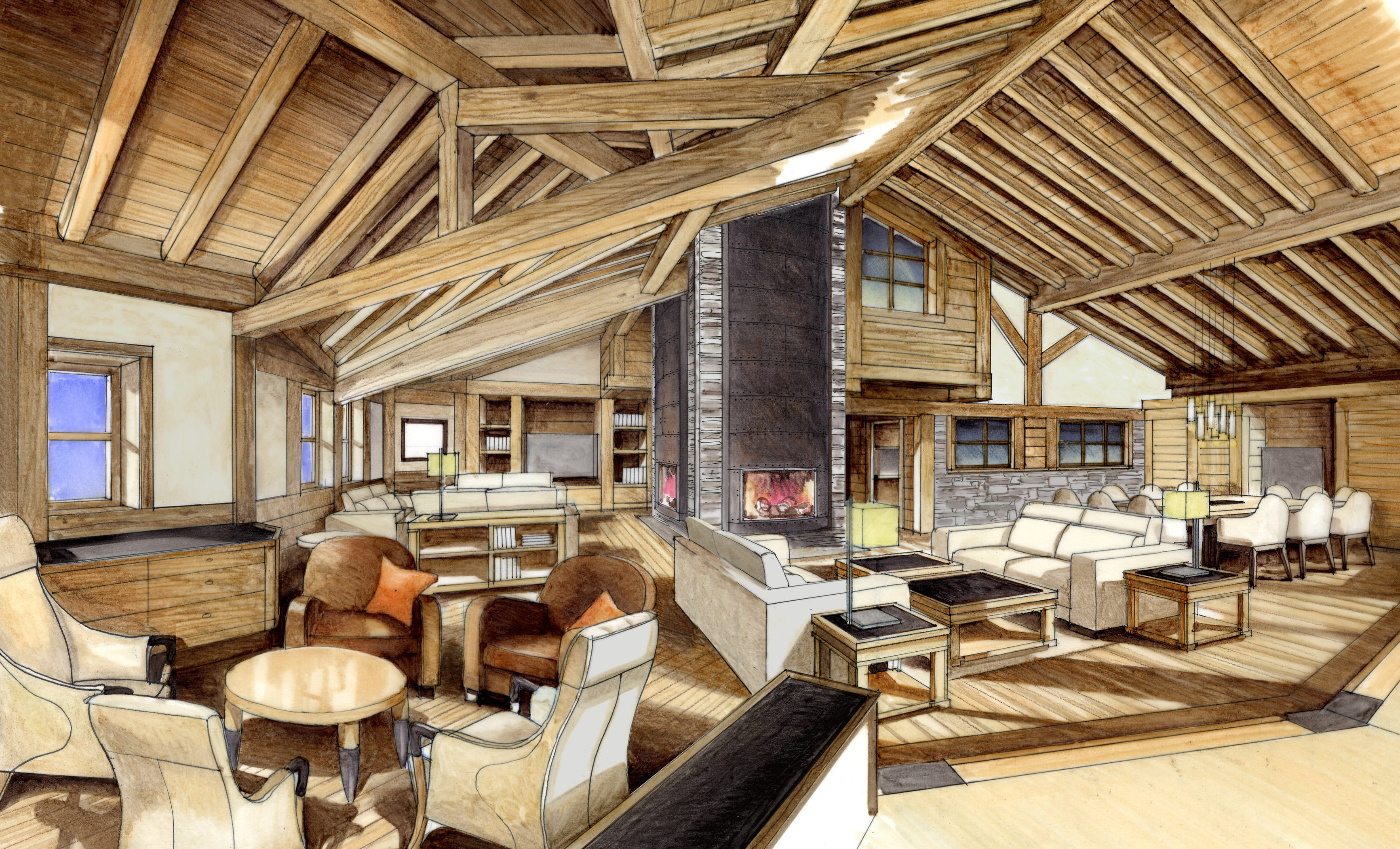 Décoration K2 Chalets Courchevel 1850