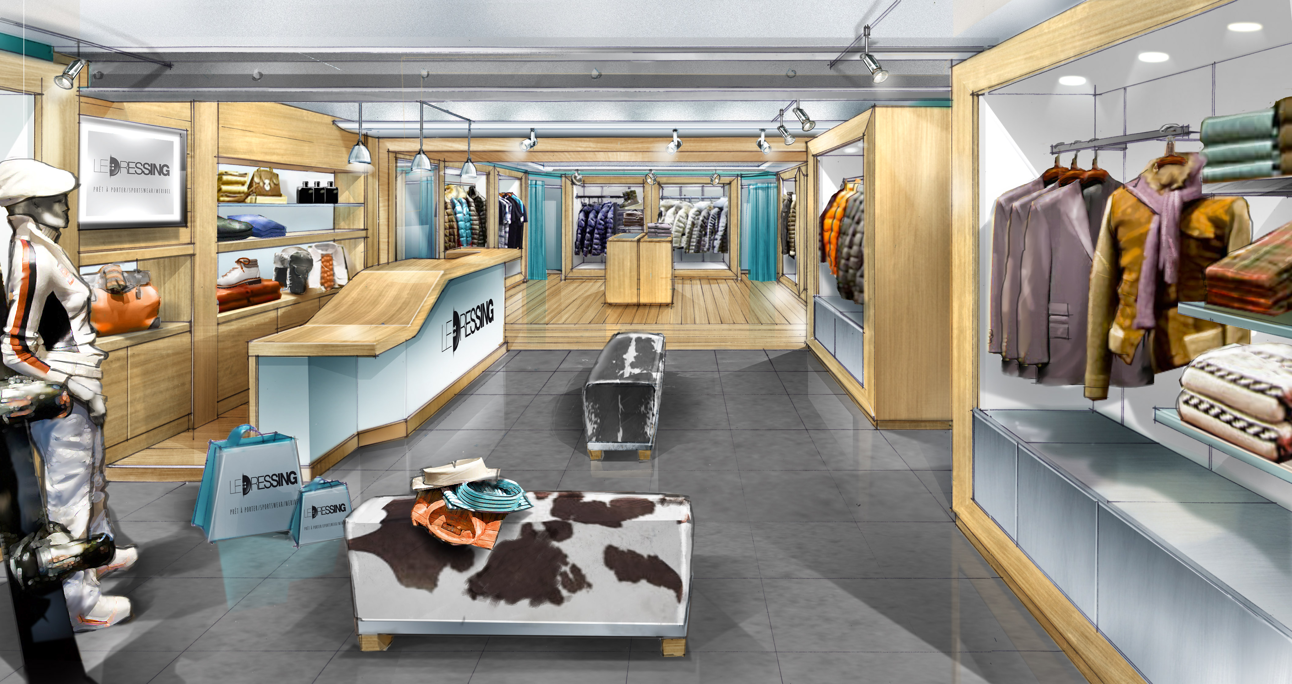 Rénovation magasin Le Dressing Méribel