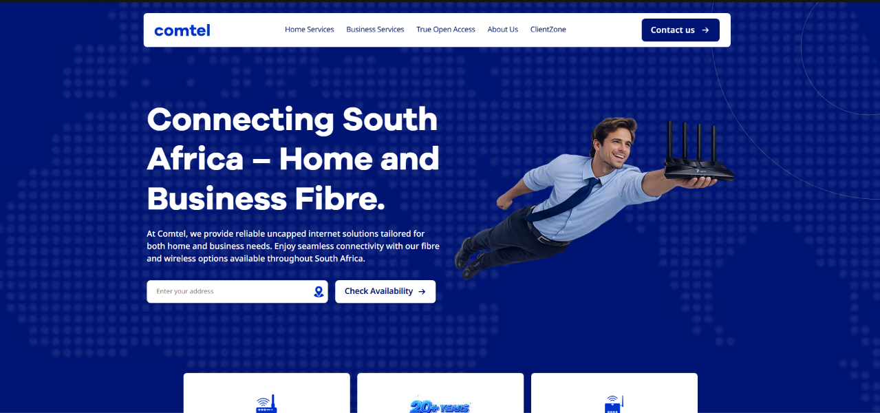 Fast & Affordable Fibre Internet in South Africa | Comtel