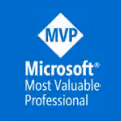 Microsoft Most Valuable Professional (MVP) logo with blue background and white text.