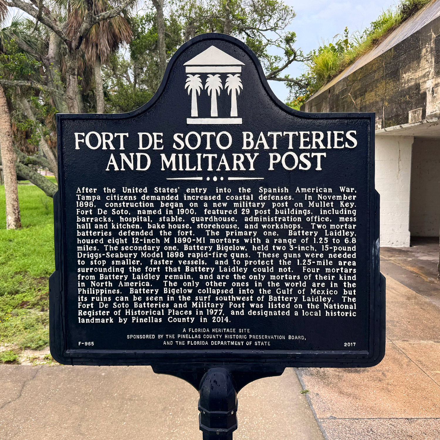 White sand beach at Fort De Soto Park, a nearby attraction to The Luce Hotel