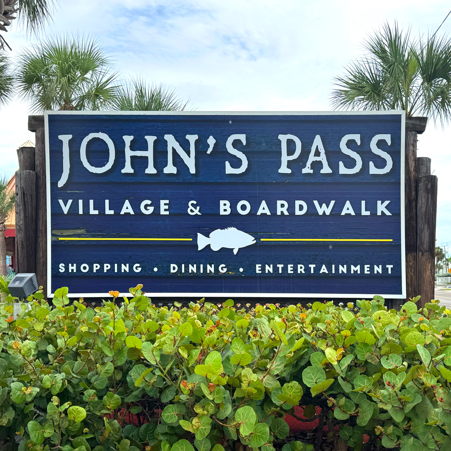 John's Pass Village waterfront shops, a nearby attraction to The Luce Hotel