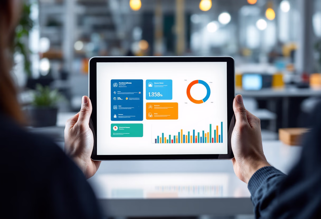 [interface] screenshot of the software interface (for a productivity tools business)
