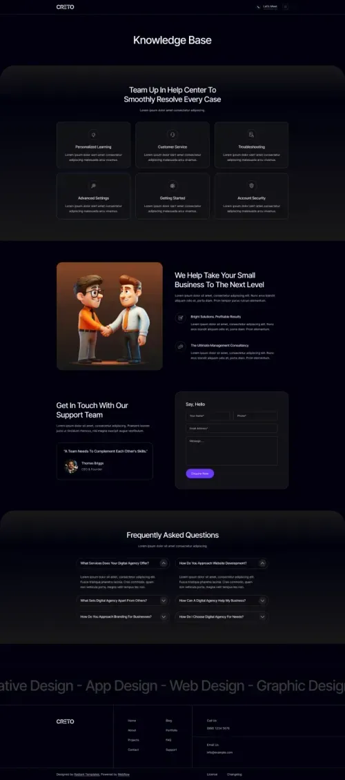Knowledge Base Page