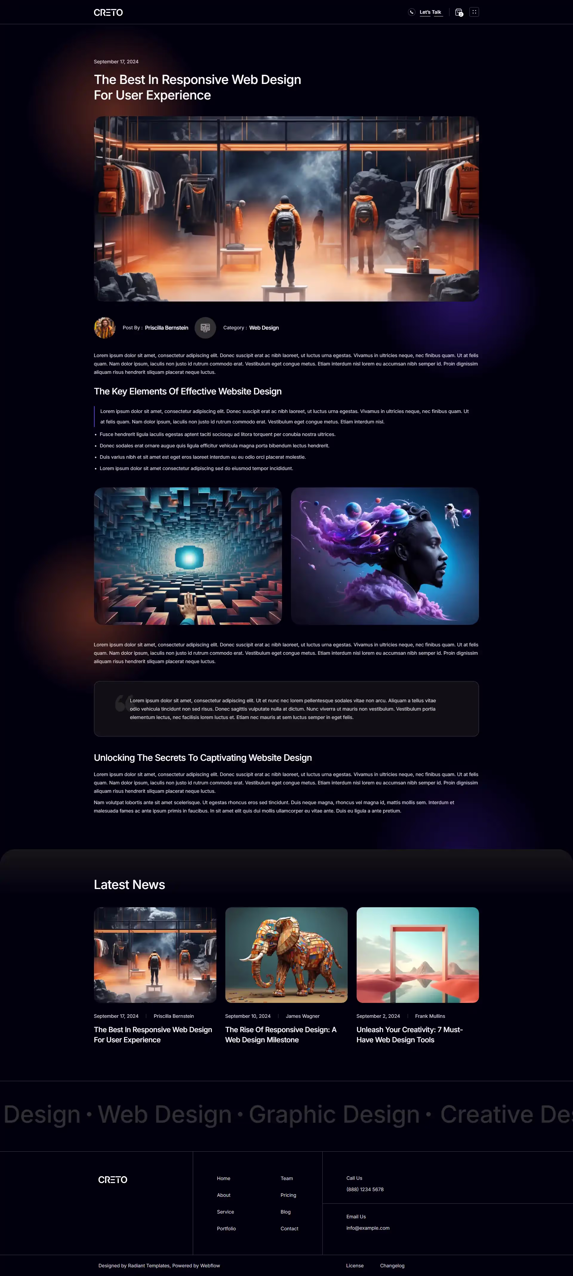 Blog Details Page