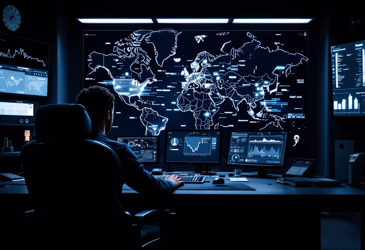 [background image] image of office space (for a trucking company)