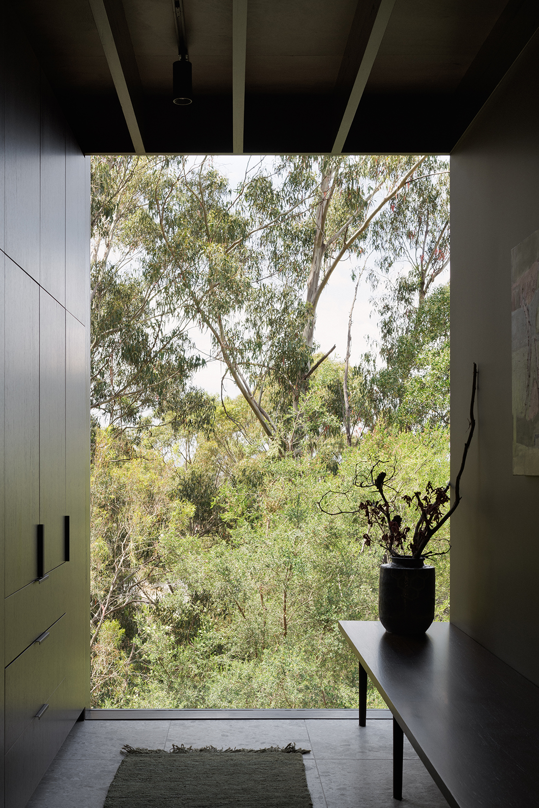 joinery and floor to ceiling glass