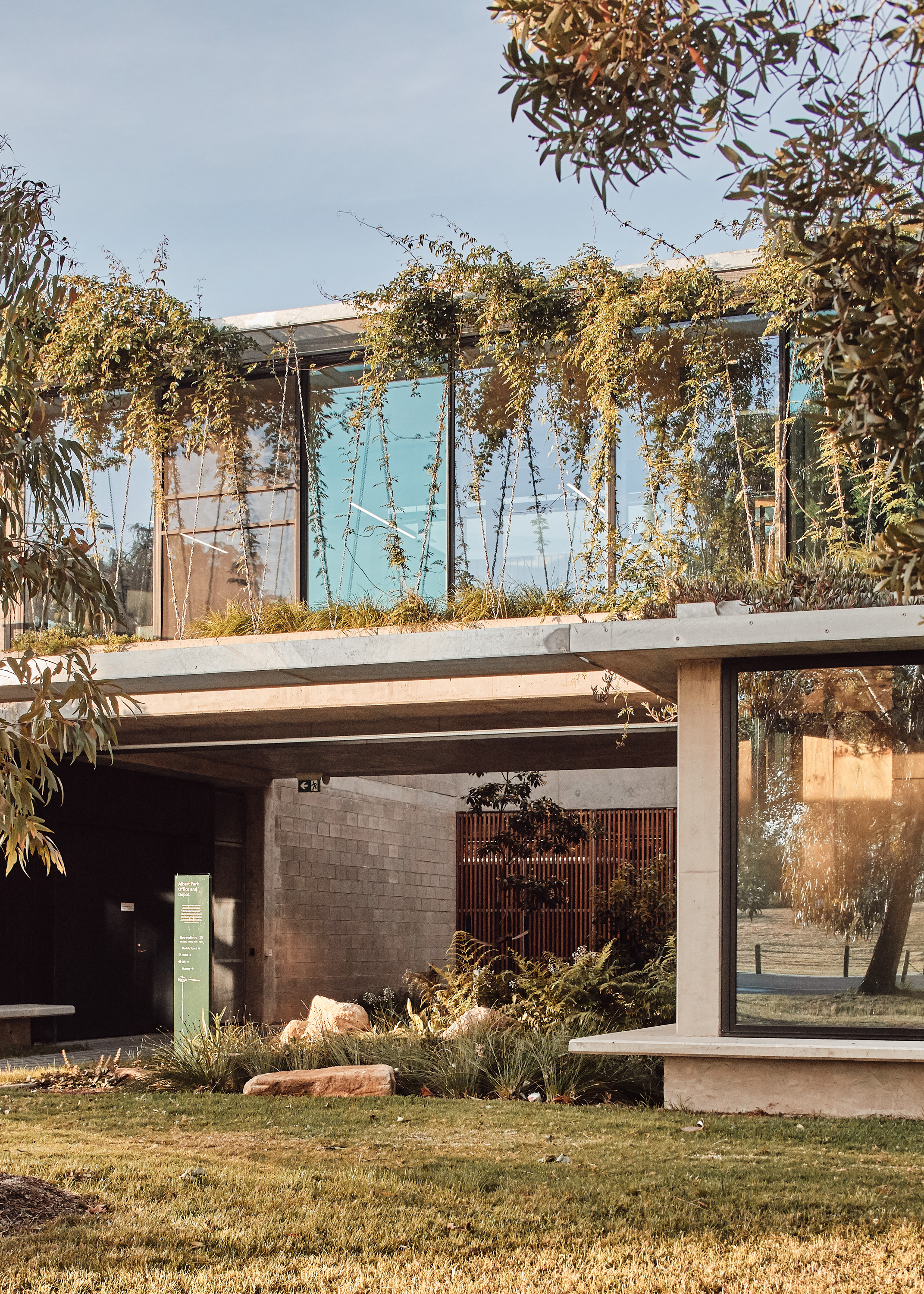 green roof commercial office building