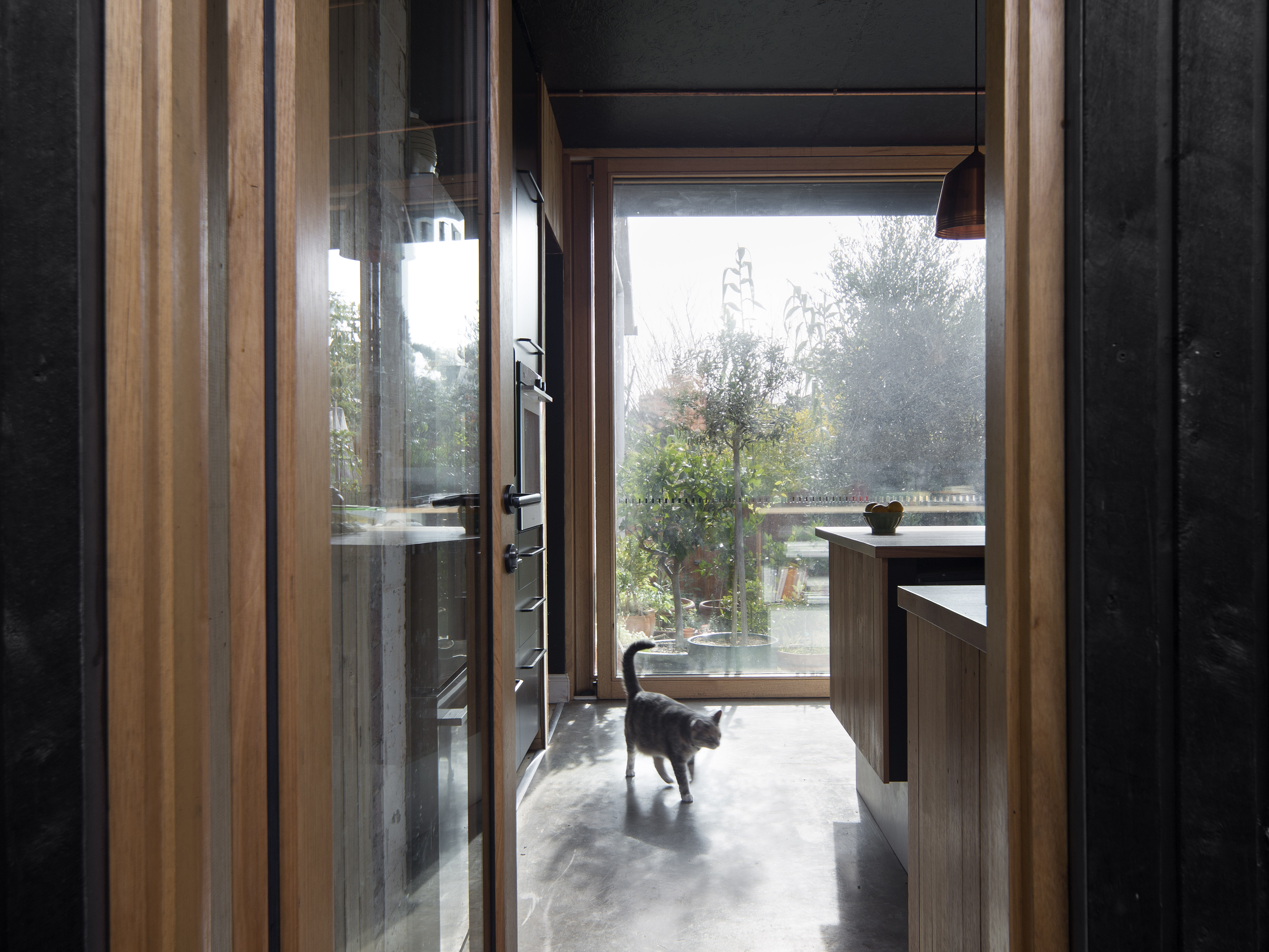 living room connected to garden