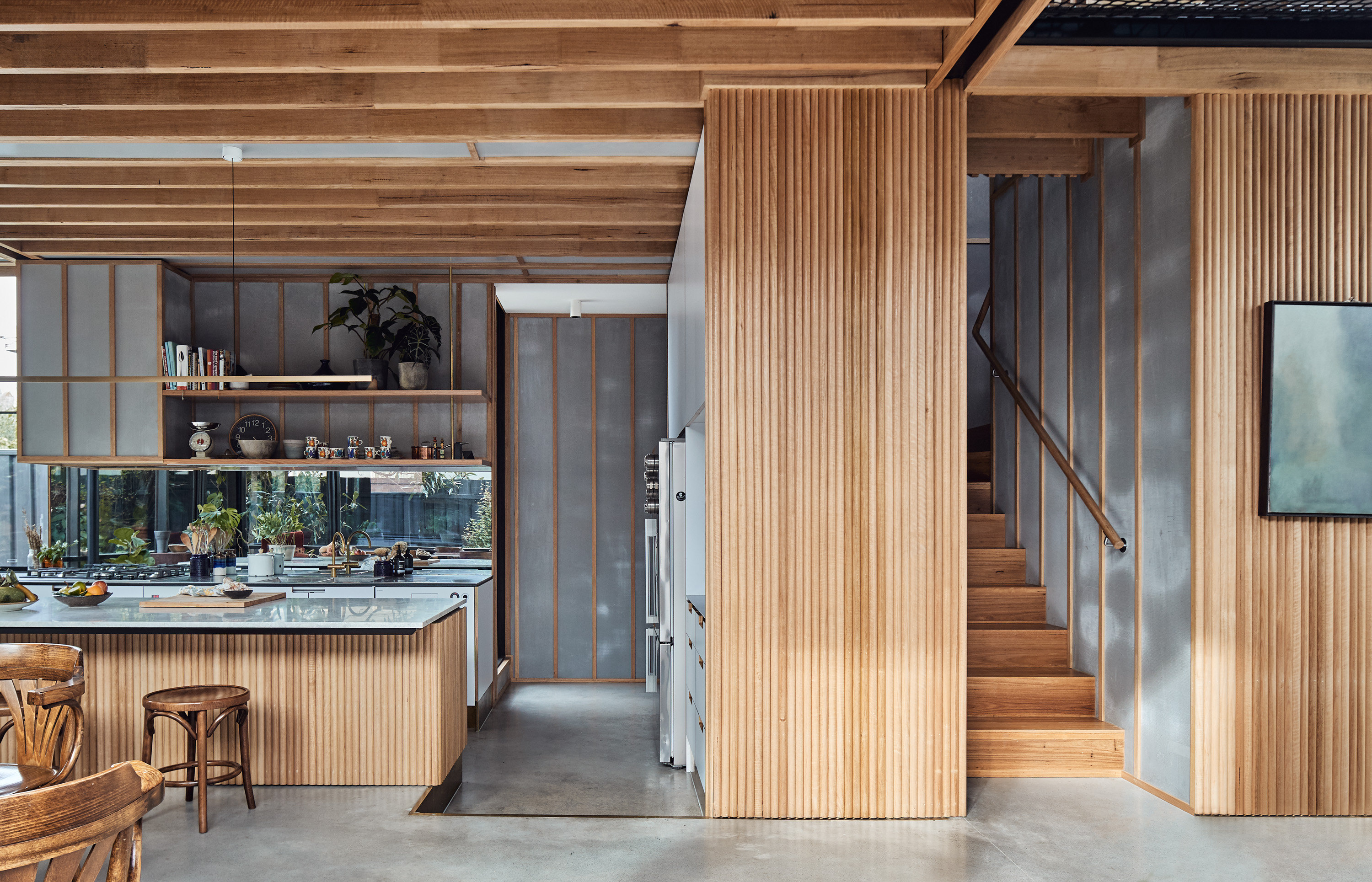 timber and concrete house australia
